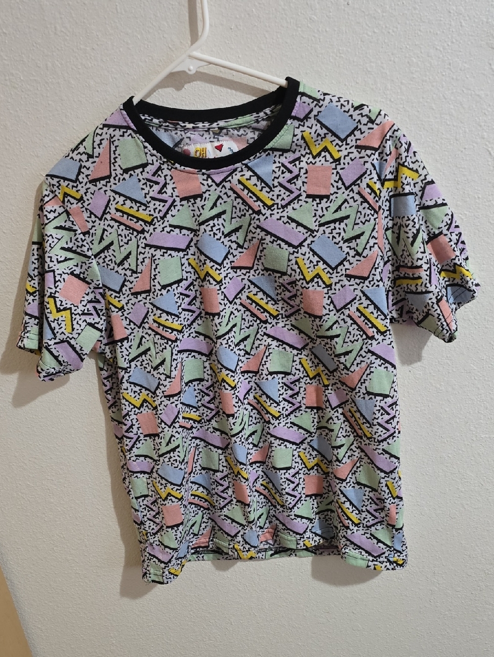 Retro Pattern Tee - Pastel Multi